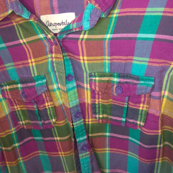 Aeropostale colorful flannel - Picture 3 of 3